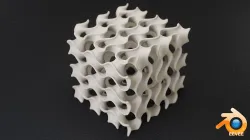 Gyroid Cube 3D print model