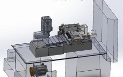 Hardinge DSM CNC conversion with turret,  gang tool,  and way covers