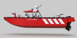 HDPE fire boat