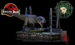 JURASSIC PARK T-REX SCENE 3D print model