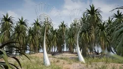 Kinetic Dandelions Sculpture  Low-poly 3D model