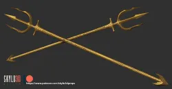 King Atlan Trident 3D Print STL 3D print model