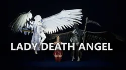 Lady Death Angel female character with 3 texture sets rigged Low-poly 3D model