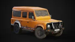 Land Rover Defender Game-ready model Low-poly 3D model