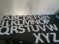 Letter and Number Stencils