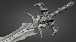 Lich King - Frostmourne v3 3D print model