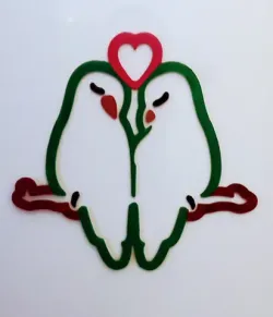LOVE BIRDS WALL ART