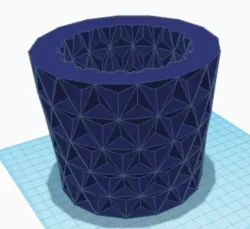 low poly plant pot