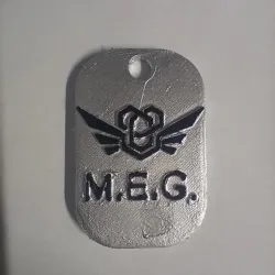 M.E.G. dog tag (the Backrooms)