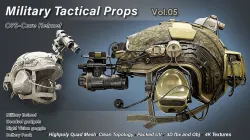 Military Ops-Core Helmet 3D model