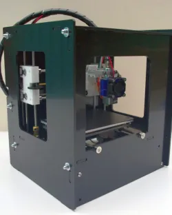Mini closed 3D printer with screws
