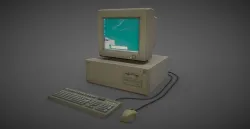 old pc Low-poly 3D model