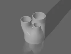 Parametric Three Way Splitter Pipe or Hose Fitting