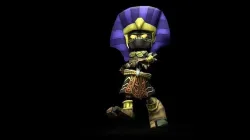 Pharaoh Game Character RIGGED 3D Hand-painted Low-poly 3D model Low-poly 3D model