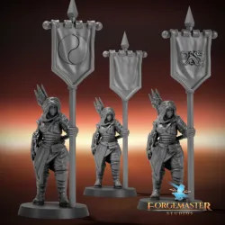 Pikemaiden Elite Banner Set