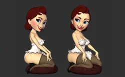 PIN-UP VINTAGE CARTOON PLUS NSFW VERSION 3D print model