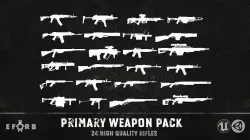 Primary weapon pack Low-poly 3D model