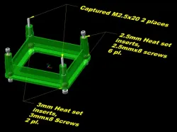 Raspberry Pi 4B standoff for panel mount