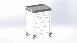 Rolling Medical Cart