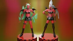 Scanty and Kneesocks Daemon Low-poly 3D model
