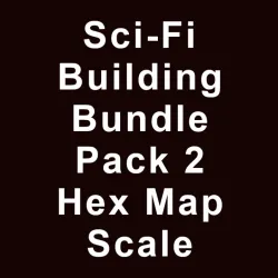 Sci-Fi Building Bundle Pack 2 Hex Map Scale