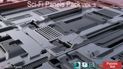 Sci-Fi Panels vol 3 3D model