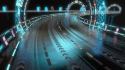 Sci-fi Road Low-poly 3D model