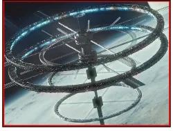 Sci Fi Space Station PBR Futuristic Ship City 3D model