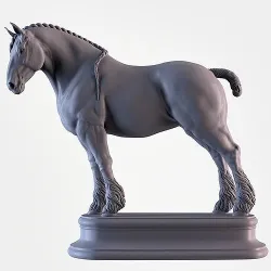 Shire Horse 3D print model