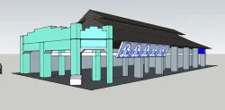 Shop in asia 3D modle SKP