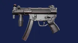 shot automatic machine gun game ready Low-poly 3D model
