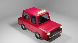 Simple Car Low-poly 3D model