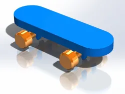 SIMPLE CLICK TOGETHER SKATEBOARD - FUNCTIONAL ROLLING