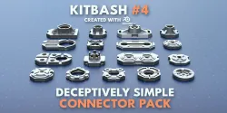 Simple Connector Kitbash Pack 4 3D model
