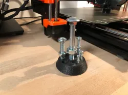 Simple stand for screw samples with fuzzy surface