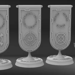 Space Fish Battle Markers