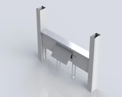 Stainless steel central service spine