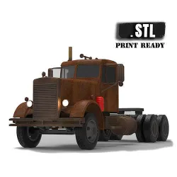 STL files American Industrial Truck 281 From The Movie Duel  3D print model