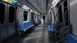 Subway Car Interior 8K and 4K Textures 3D model