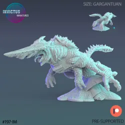 Sword Head Kaiju Swimming / Space Beast / Cosmic Predator / Alien War Technology / Cyberpunk Machine / Invasion Army / Battle Robot / Trooper Attack / Sci-Fi Encounter