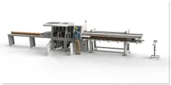 Tam Otomatik Programlanabilir Çapraz Kesme ve Çentik Açma Makinesi.-  Full Automatic Programmable Crosscutting & Notching Machine
