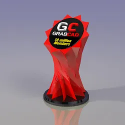 Trophy GRABCAD Star 10 million chalenge