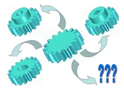 Universal Spur Gears Collection, module = 1