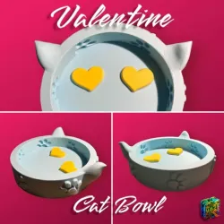 Valentine Cat Bowl