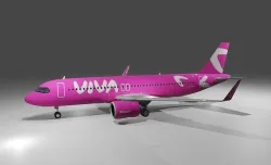Viva air airbus a320neo  Low-poly 3D model