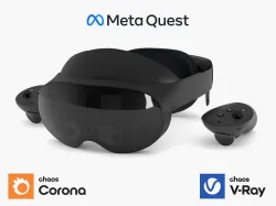 VR META QUEST PRO 3D model