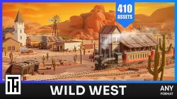 Wild West - Asset Pack by ithappy Low-poly 3D model