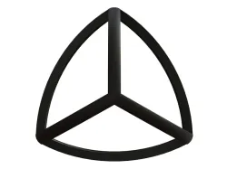 Wireframe Shape Reuleaux Tetrahedron 3D print model