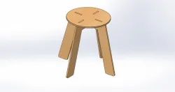 Wooden stool