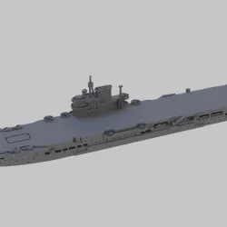 WW2 Royal Navy Illustrious class aircraft carrier